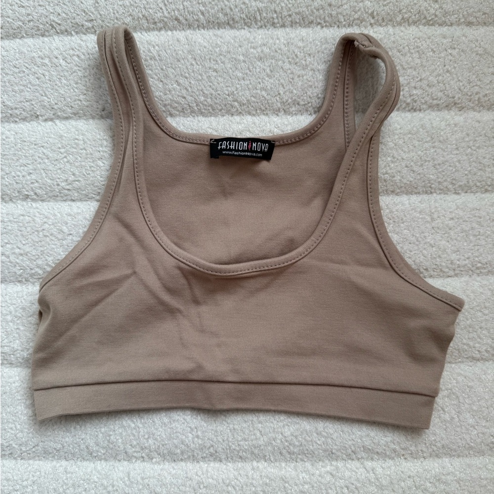 Fashion Nova Tan Crop Top